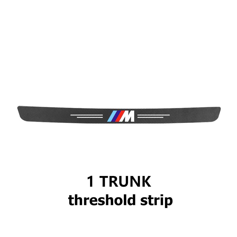 FA64pcs Carbon Car Door Sill Threshold Stickers Decorative Decals For BMW M 1 3 4 5 6 7 Series X1 X3 X4 X5 G20 G38 F48 E36 E39