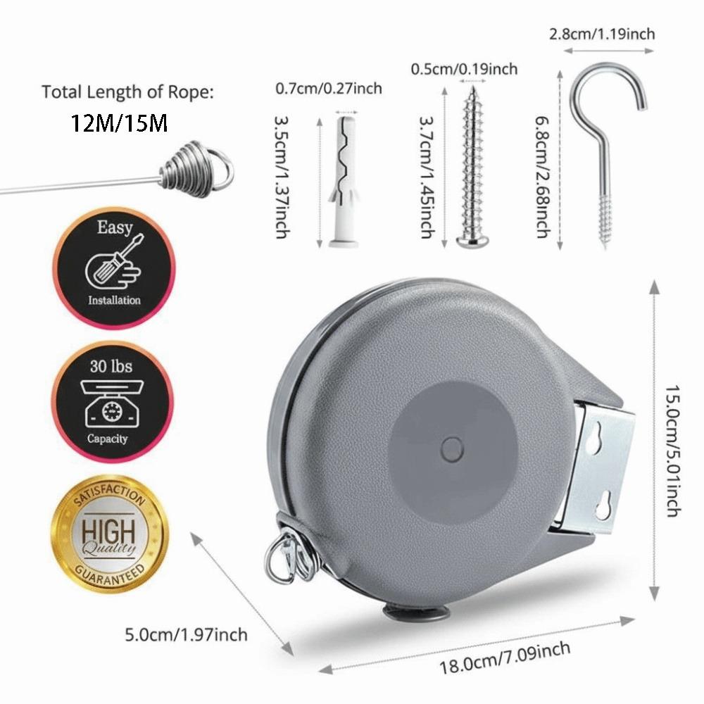 Stretchable Retractable Clothesline Telescopic Drying Rack Laundry Line Laundry Organizer