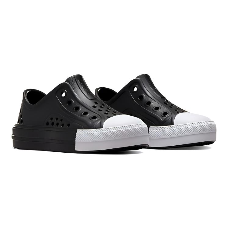 Converse Chuck Taylor All Star Play Lite CX Low PS Black White Kids Sneakers A09865C