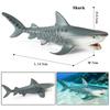 Oenux Животные Океанической Жизни Кит Дельфин Гигантская Акула Нарвал Тропическая Рыба Модель Фигурки ПВХ Обучающая Игрушка Детский Подарок