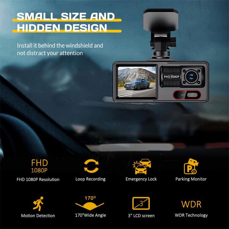 Скрытая видеорегистратор Wifi HD 1080P Ночное видение Автомобильный Телефонный интерфейс Мониторинг парковки Запись Видео высокого разрешения