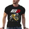 Initial D - парный горный дрифт RX7 против AE86 Футболка футболки с принтами футболки для мужчины grap
