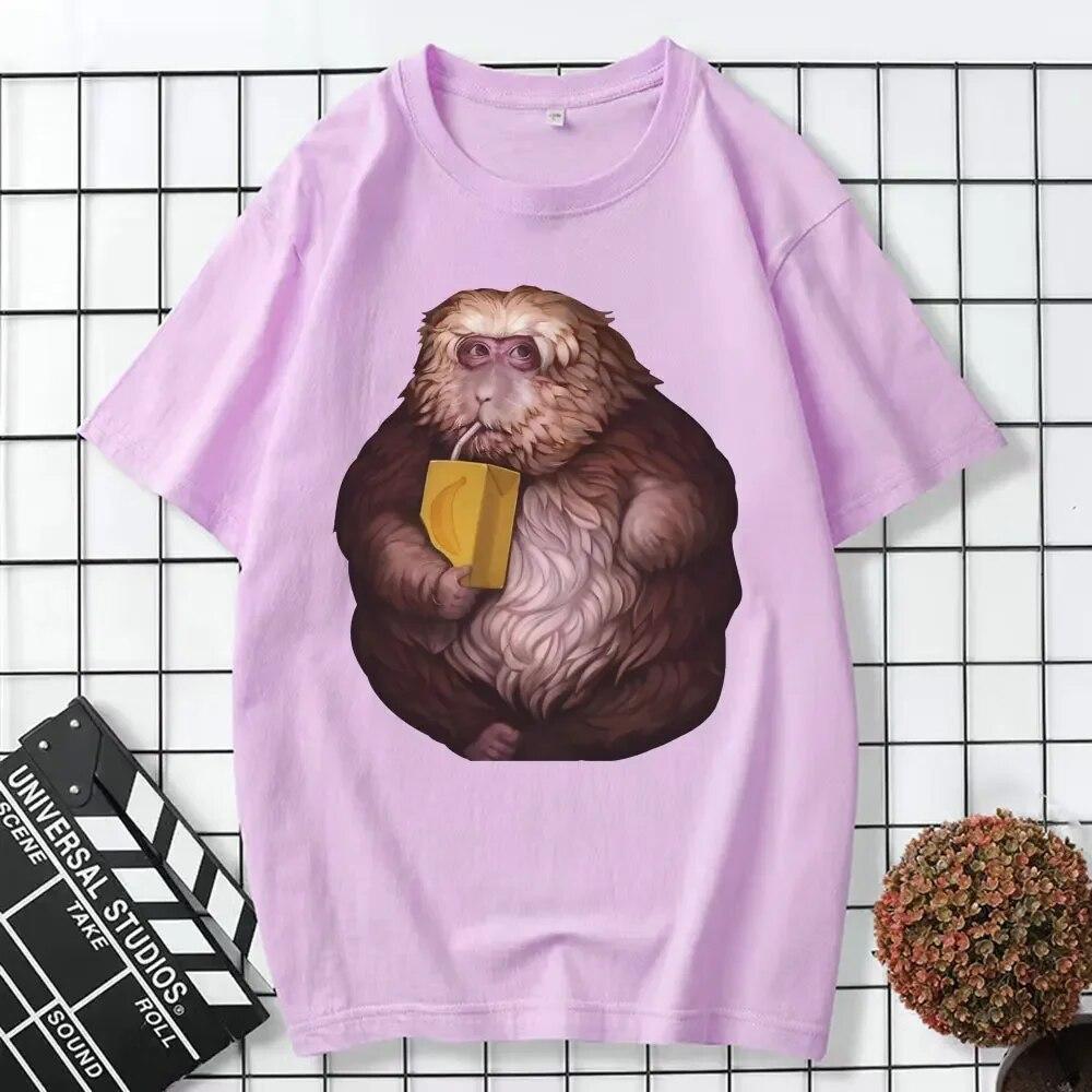 Забавная футболка с графическим принтом Zoon XingXing Monkey, летние хлопковые футболки с короткими рукавами, одежда унисекс с круглым вырезом, крутая футболка большого размера