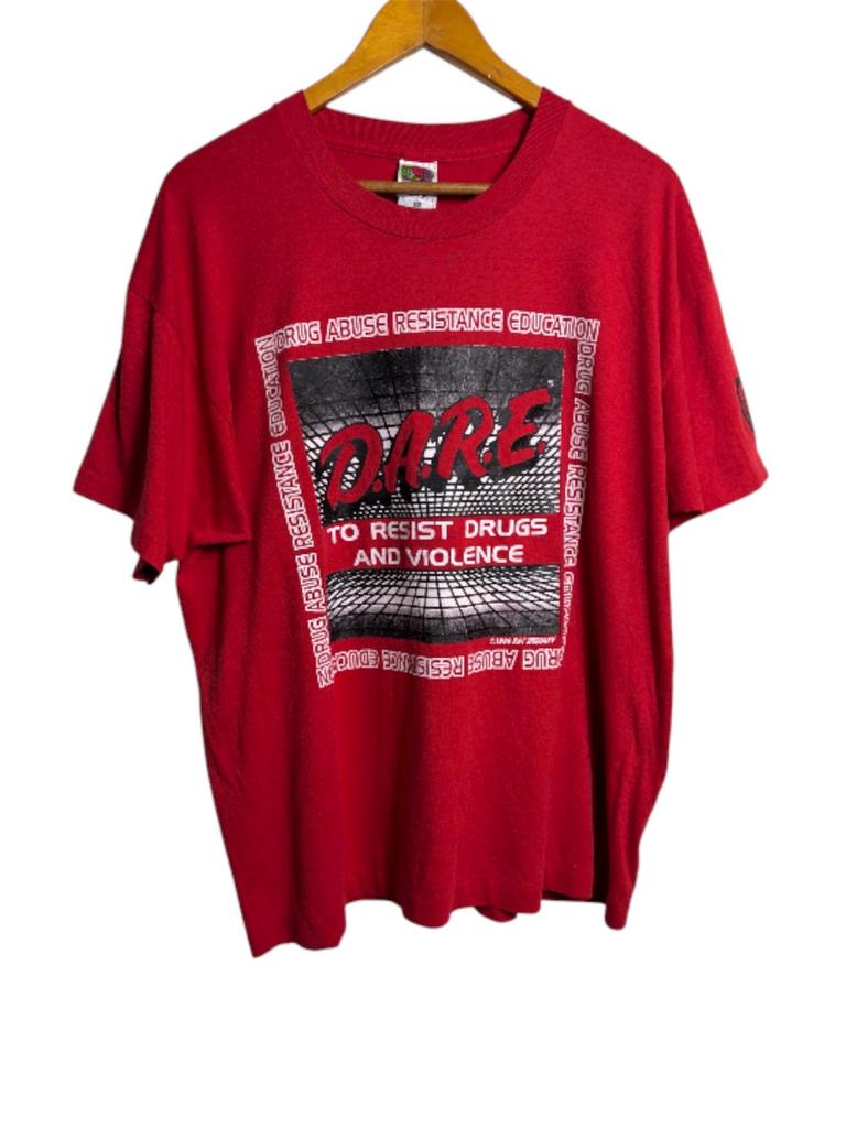 Vintage DARE Dare To Resist Drugs And Violence T Shirt XL Size