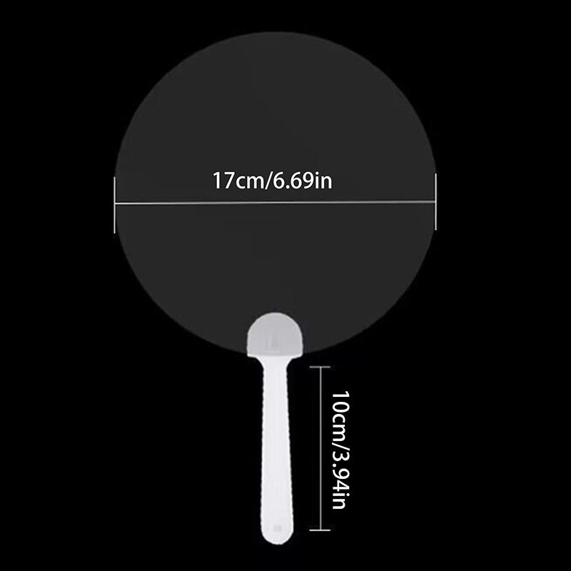 5 шт. мини прозрачный пустой веер детский DIY пустой ручной веер сценический веер декор для DIY ремесла сделать ручной веер для граффити