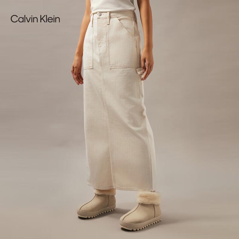 Calvin Klein Женская джинсовая длинная юбка из чистого хлопка J223886