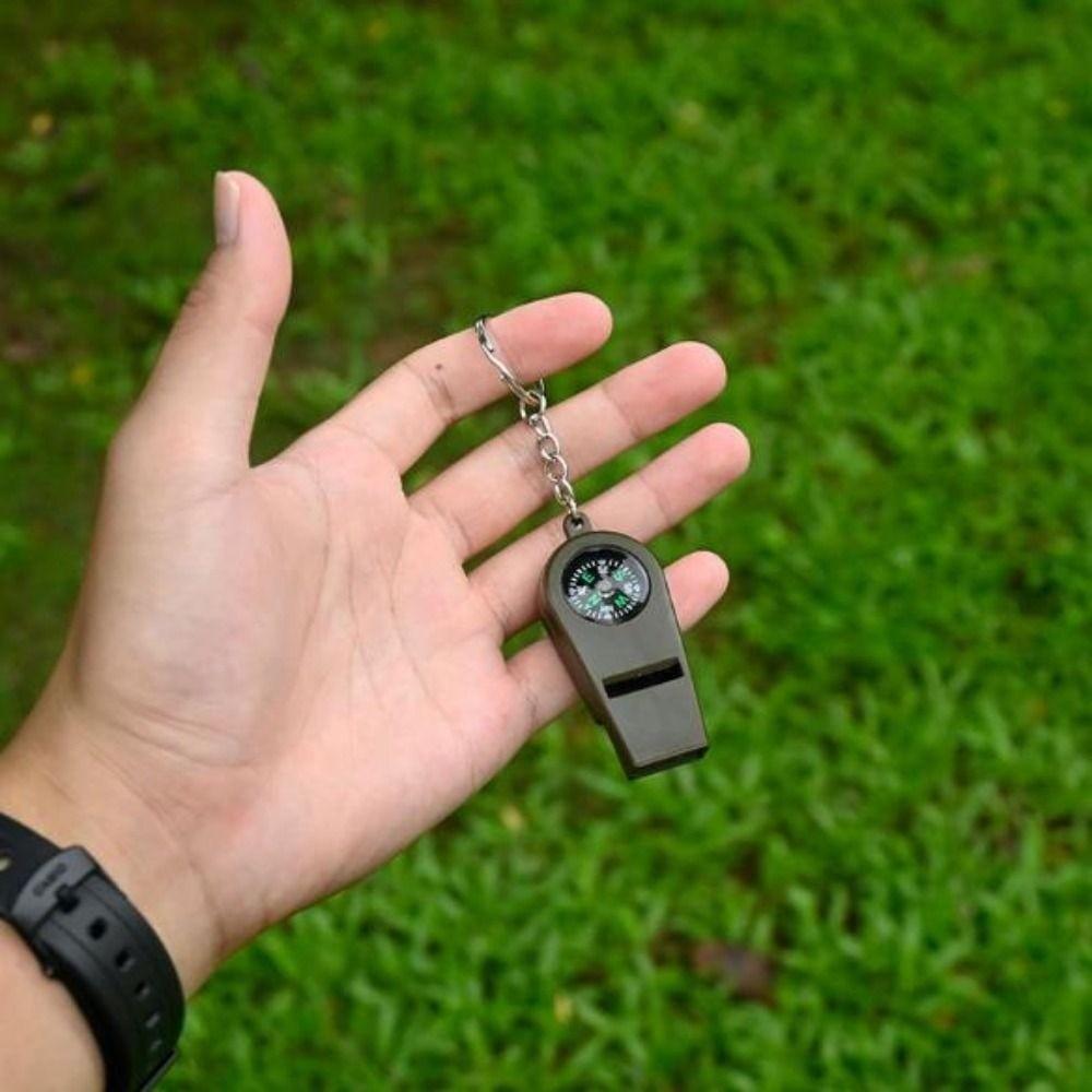 with Compass Emergency Safety Tool 2in1 Camping Hiking Whistles New Loud Sound Whistle