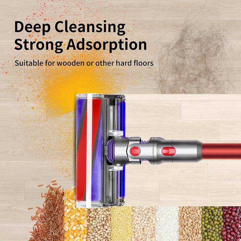 Мягкая роликовая насадка для пылесоса Dyson V7 V8 V10 V11 V15, сменная насадка для твердого пола