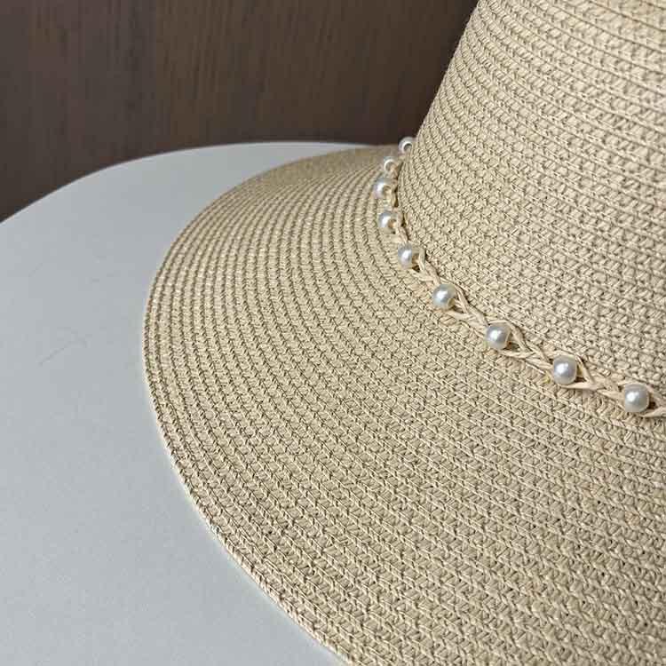 Fashion Straw Hat Women's Summer Vacation Beach Hat Outdoor Large Edge UV Protection Sun Hat