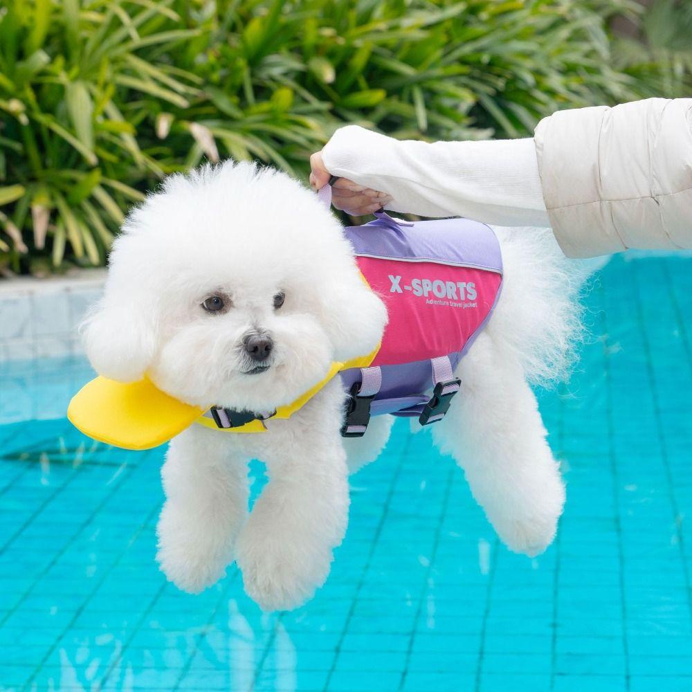 Waterproof Dog Swimming Vest Tear Resistant Pet Flotation Vest Dog Buoyancy Vest  Outdoor Water
