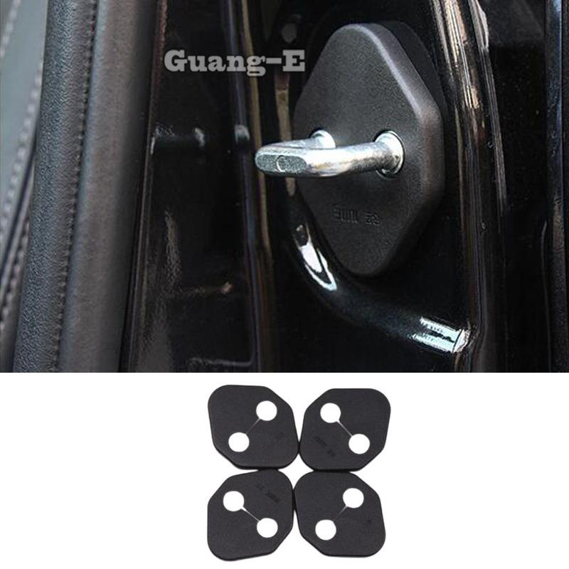 For Ford F150 F-150 Raptor 2015 2016- Car Door Lock Cover Anti-Rust Door Catch Buckle Protector Case Sticker Trim Frame