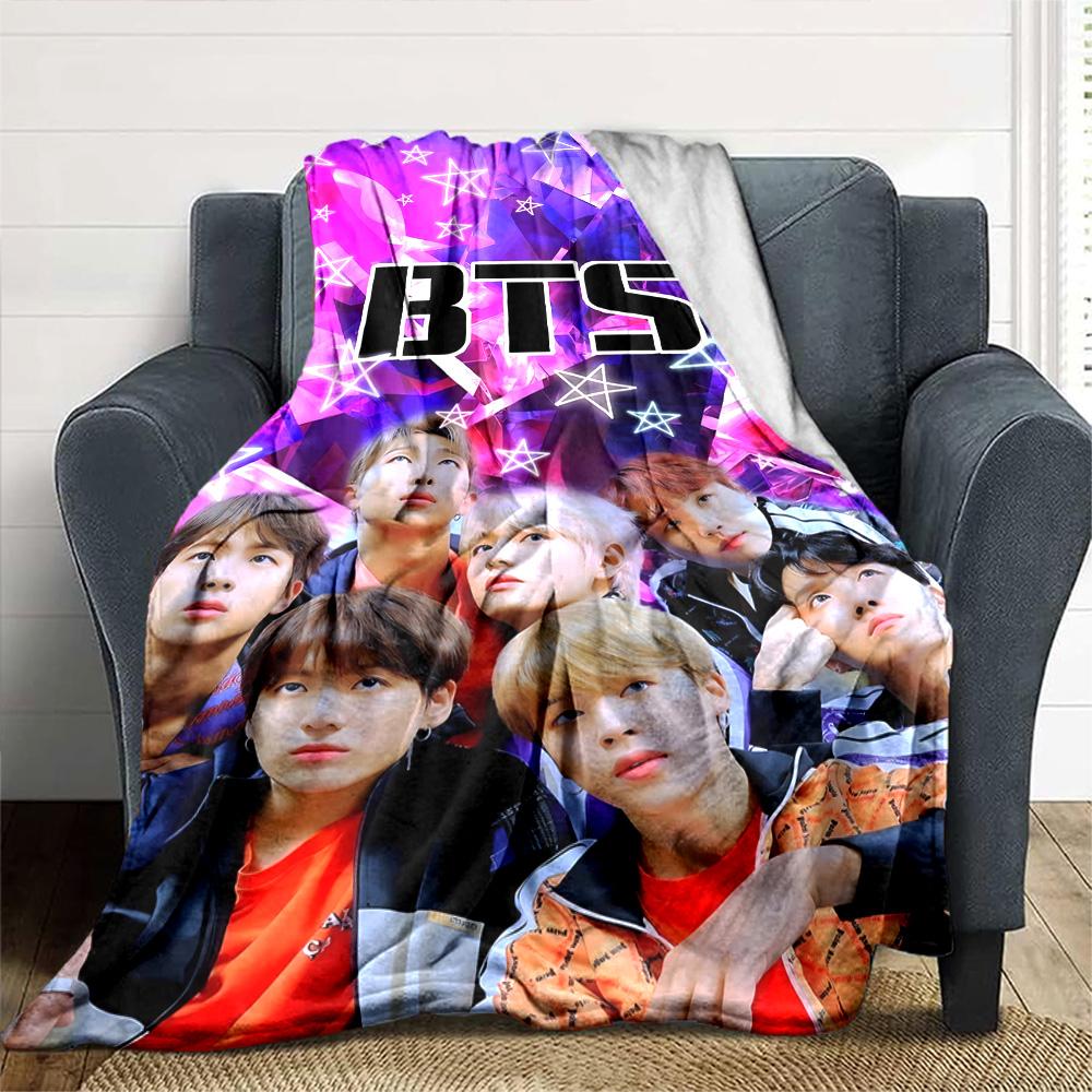 Bts Performance Art Gift Blanket Warmthful Decor Throw For Sofa Couch Office Bed Picnics for All Occasions Stylish Decor Ideal Picnic Accessory Y24
