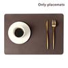Double-Layer Leather Table Mat Nordic Heat-Proof Placemat Insulation Waterproof Oil-Proof Table Mats For Home Hotel Decoration
