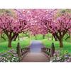 Diamond Painting Full Cherry Blossoms Mosaic House Sakura Embroidery Scenery Home Decor Diamond Art