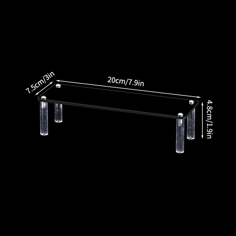 Многоуровневая подставка для дисплея Акриловая стойка для демонстрации Набор из смолы Стеллаж для хранения фигурок Лестница Органайзер для косметики, парфюмерии, лака для ногтей Полка