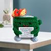 Crochet Dumpster Fire Cute Emotional Support Dumpster Fire Positive Crochet Dumpster Fire Funny Gifts for Friends Coworker