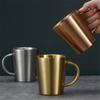 Корейская двухслойная пивная кружка из нержавеющей стали для чая, изолированная, противоожоговая кофейная кружка с ручкой, стакан для кухни, посуда для питья