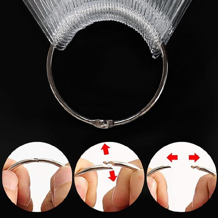 50 прозрачных палочек в форме веера для демонстрации цвета гель-лака, аксессуары для нейл-арта, эффективные для тестирования и тренировки цветовых решений.