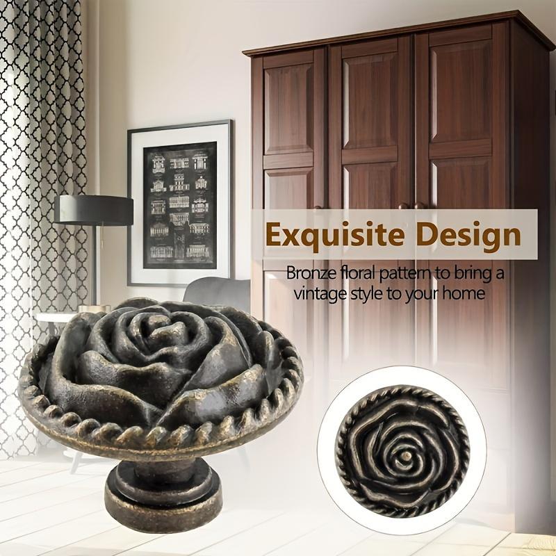 8pcs Vintage Drawer Pulls,Round Dresser Pulls,Drawer Knobs,Vintage Cabinet Knobs,1.22*0.94 Inches,For Nightstand,Cabinet,Drawer,Cabinet Pulls