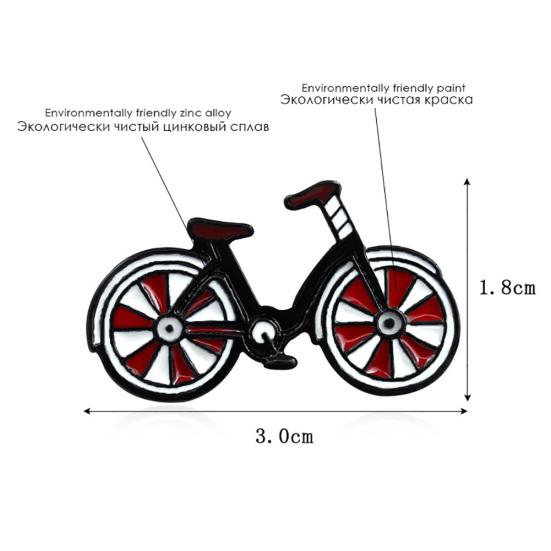 Мультфильм эмаль велосипед значок воротник лацкан брошь булавка одежда украшения сумка декор