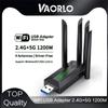 VAORLO Original 4 Antennas 1200Mbps WiFi USB 3.0 Adapter 802.11AX Dual Band 2.4G/5GHz Wireless Wi-Fi Dongle Network Card For Win 10/11 PC