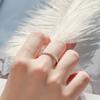 Authentic 925 Sterling Silver Fashion Sweet Tiny Simple CZ Finger Rings for Women Wedding S925 Ring Party Jewelry