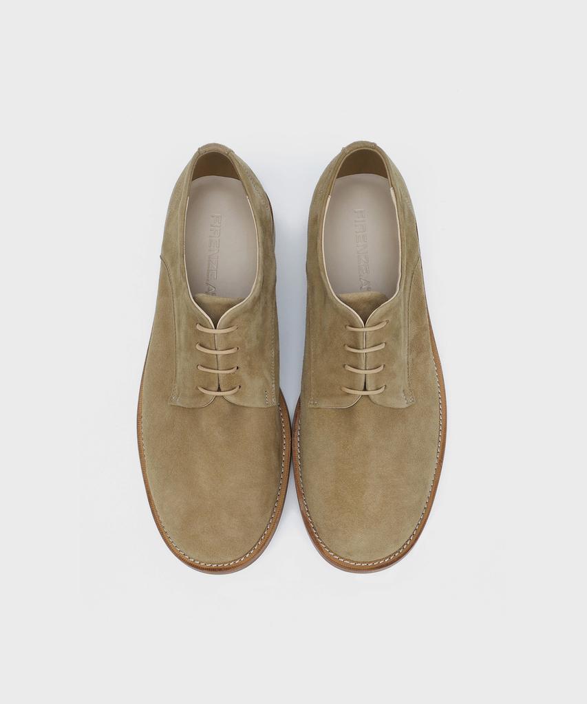Firenze Atelier [Red Sole] Contemporary Wrinkle Derby 1600 [Ash Beige Suede]