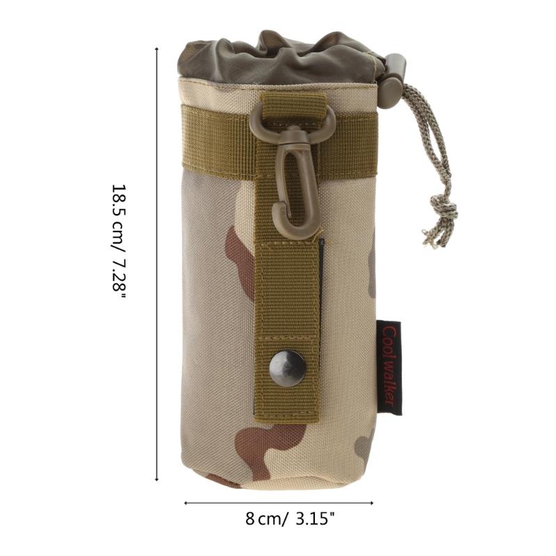 Сумка-подсумок Molle для бутылки с водой, регулируемая стропа, сумка на шнурке