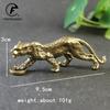 Латунь Сплошная Винтажная Статуэтка Гепарда Тигра Настольные Украшения Подставка для Ручек Счастливое Животное Фигурки Леопарда Миниатюры Поделки Украшения