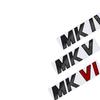 txbng3 Metal Emblem Car Styling MKIV MKVI MKV Front Grille Sticker Badge for GOLF 4 5 6 7 MK4 MK5 MK6 MK7 VW Jetta Polo