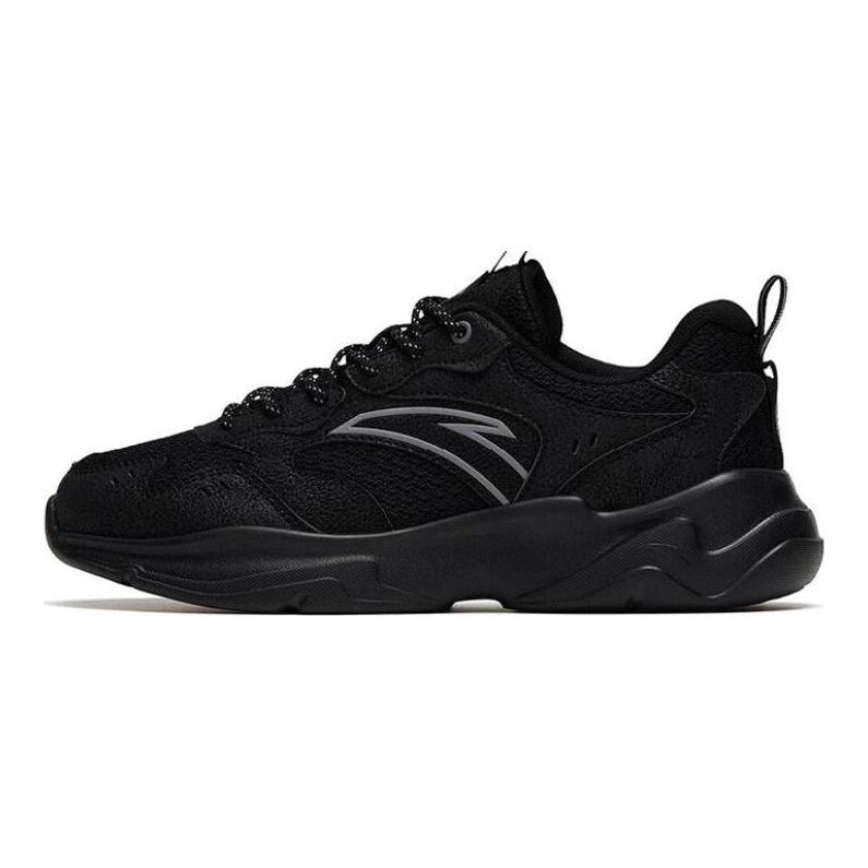 Anta Classic Slip Resistant, Abrasion Resistant, Lightweight Low top Sports Casual Shoes Women's Black 922328815-3
