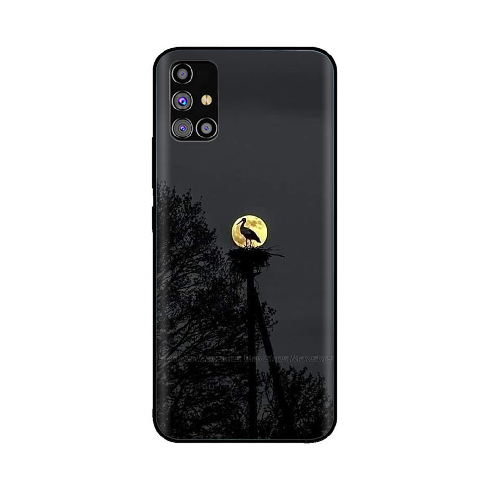 For Samsung Galaxy A51 Phone Case Heart-Butterfly Funda For Samsung A51 Case A 51 4G 5G Cover Protection Liquid Silicone Bumper