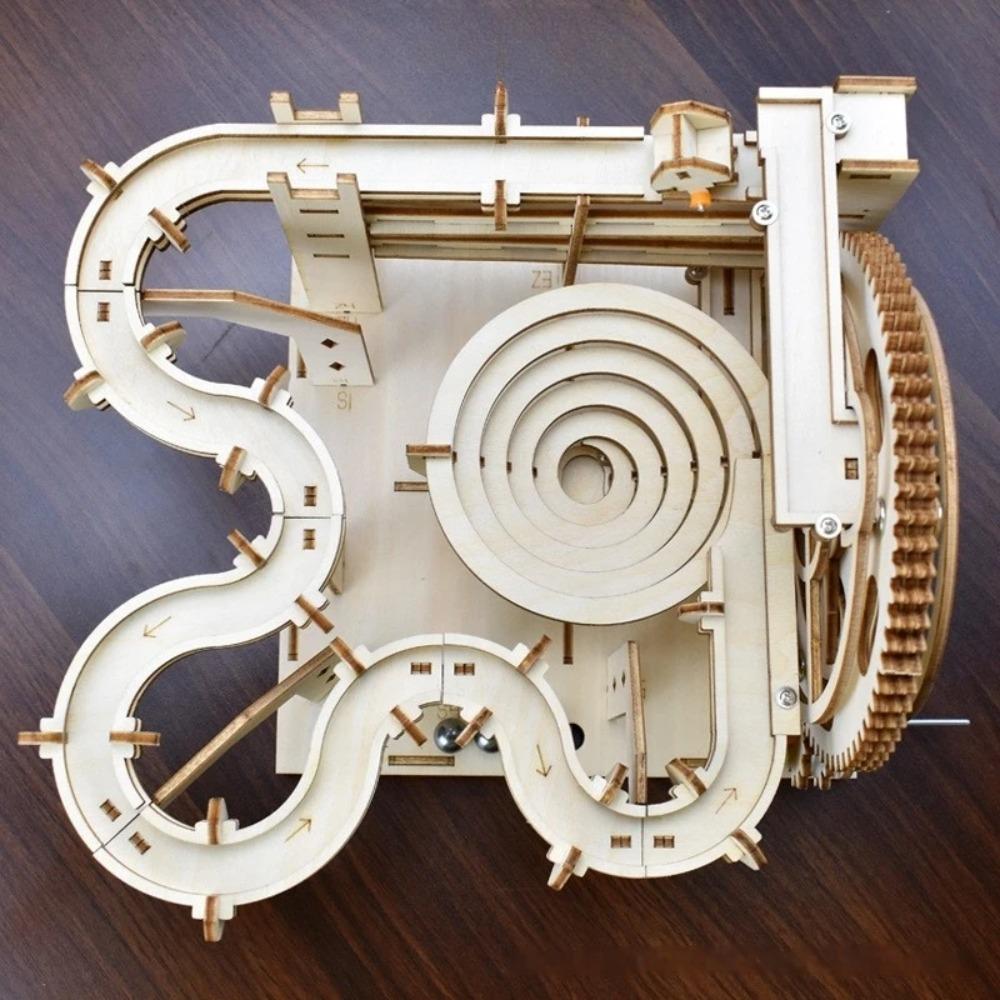 3D деревянные головоломки, строительные наборы, Marble Runs, механические головоломки, самостоятельная сборка, игрушки STEAM, развивающие игрушки для детей, подарок для взрослых