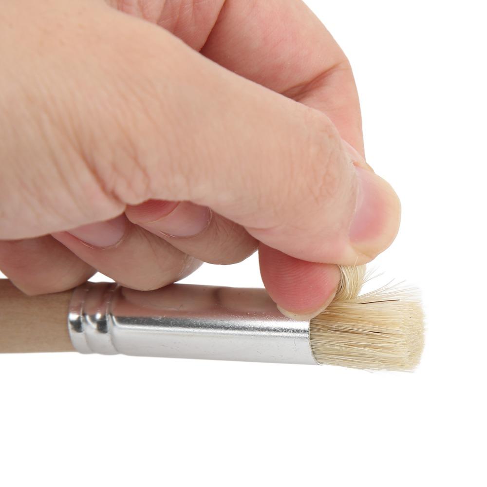 6PCS Round Shaped Round Head Brushes Stiff Hair Oil Painting Brushes Paint Brush Set Oil Painting