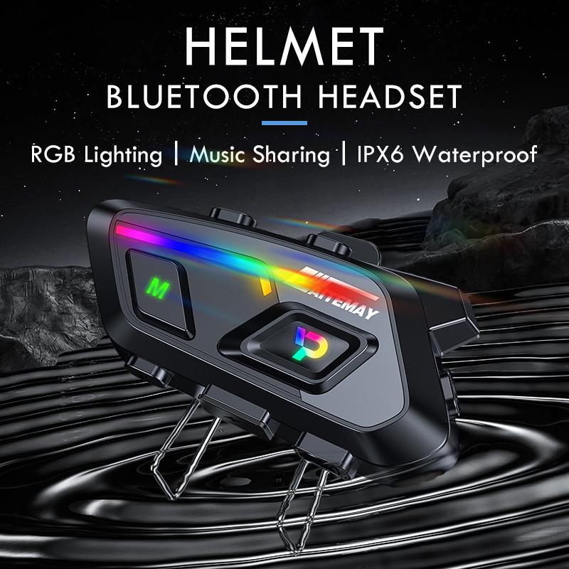 P20 Bluetooth 5,3 гарнитура для мотоциклетного шлема Музыкальный домофон Велосипедная Bluetooth-гарнитура Водонепроницаемая 300 м Intercomunicador Динамик Наушники