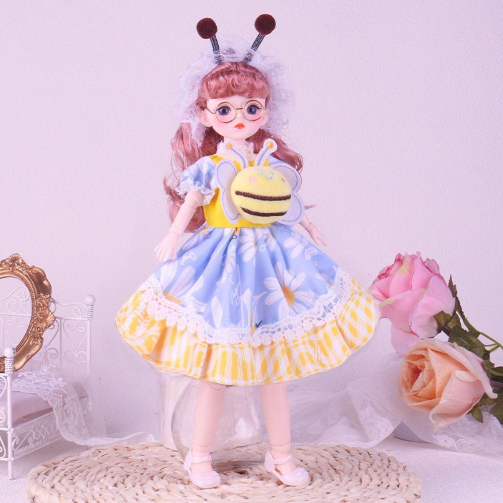 Каваи BJD Подвижная шарнирная кукла Красивая нарядная кукла Одежда для куклы BJD 30см Нарядная кукла Малыш