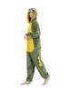 Dorawithme Crocodile Kigurumi Pajamas for Adults, Loungewear, Animal Cosplay Costume, Halloween, Christmas, Unisex (XL)