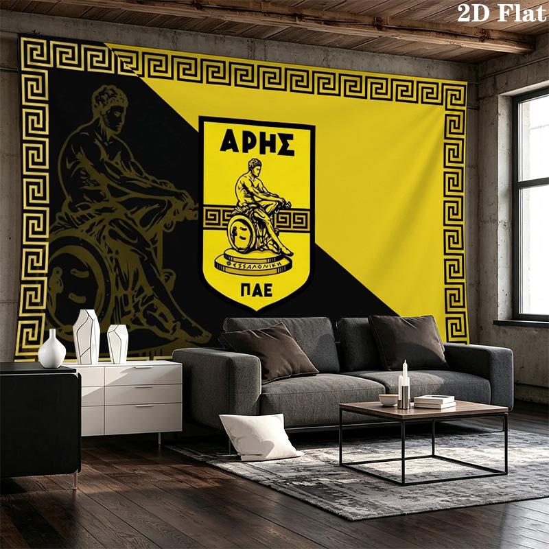 Aris Salónica Wall Tapestry Aesthetic Wall Hanging Printed Fabric Blanket Decorative Tapestries for Bedroom Living Room Home Decor