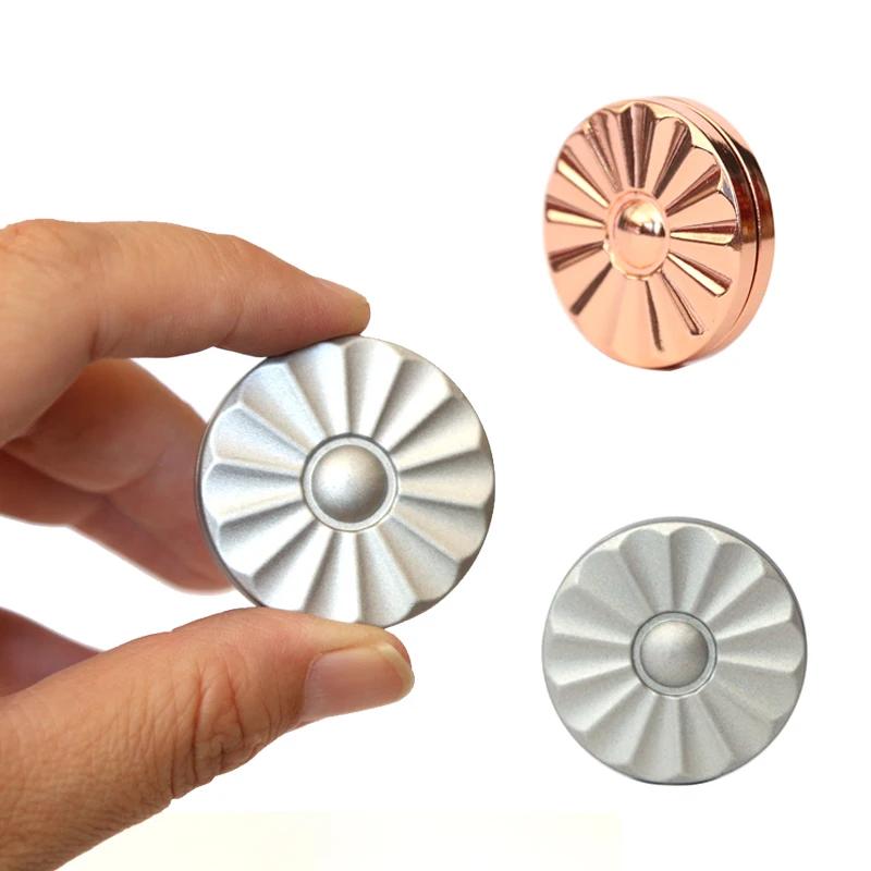 Magnetic Slider Metal Fidget Push Card Sensory Toys Rotation Coin Fingertip Haptic Slider For Anxiety Adhd Cool Gadgets Adults