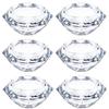 Flower Ornament Amuse Brilliant Plates, Set of 6, Balls, Cups, Glass Dishes, Dishware, Small Plates, TS44043