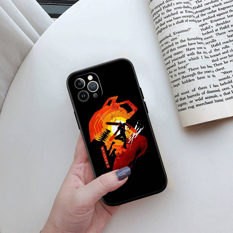 Чехол для телефона ED13 Chainsaw Man для iPhone 6 6s 7 8 11 12 13 14 15 XS Pro Max XR X SE Samsung S20 S21 S22 S23 S24 FE Ultra Plus Lite S21S A55