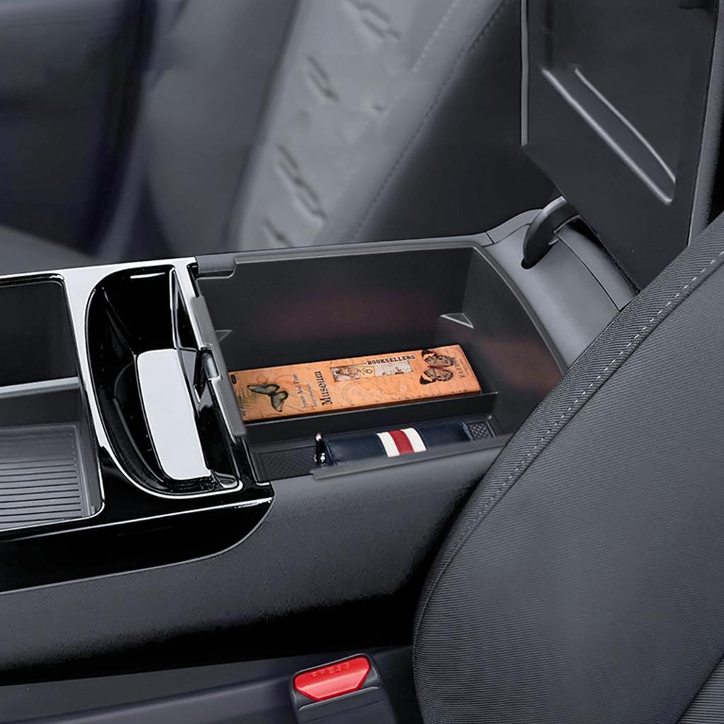 Center Console Organizer Lower Storage Box For 2025 Hyundai Tucson Limited  Armrest Storage Double Layers Interior Accessories