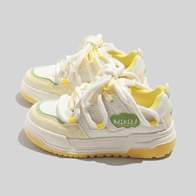 2024 Корейские повседневные женские белые кроссовки: Модный универсальный осенний стиль