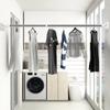 Extendable Clothing Hanger Multifunction Shower Curtain Poles Adjustable Hangers Stainless Steel Simple Support Rod Accessories