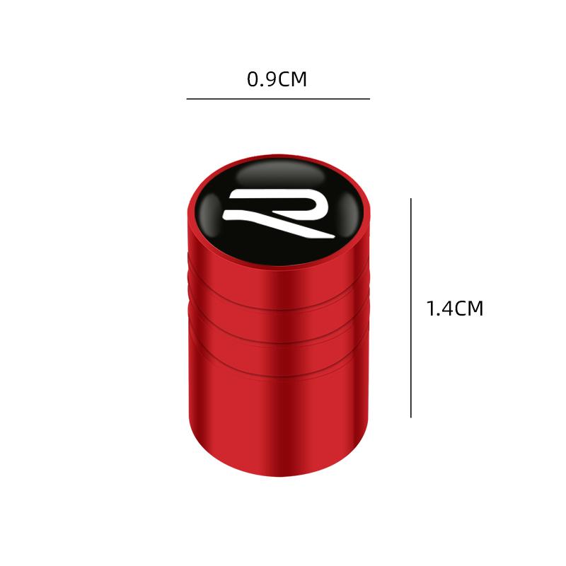 RSQ1 VW 2026 Hot New 4pcs Auto Emblem Cap New R logo Case For VW Volkswagen Golf 8 MK8 Accessories