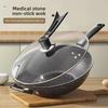 Non-Stick Medical Stone Frying Pan for Induction and Gas Stoves