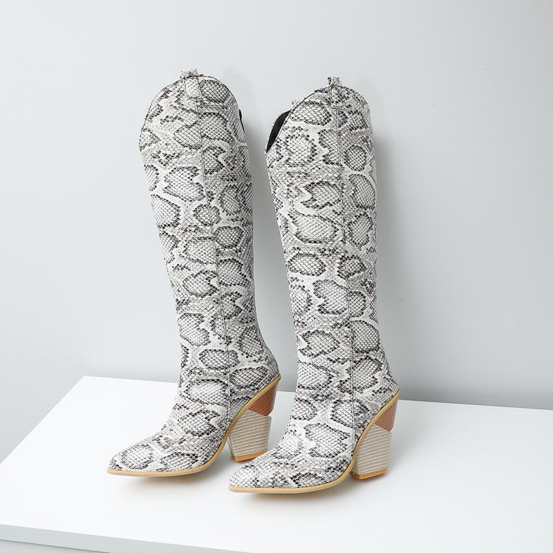 Индивидуальные туфли-клинья для женщин, с острым носком, на высоком каблуке, женские сапоги 2025, новые зимние сапоги до колена, женские, больших размеров 41-48 WSH3745