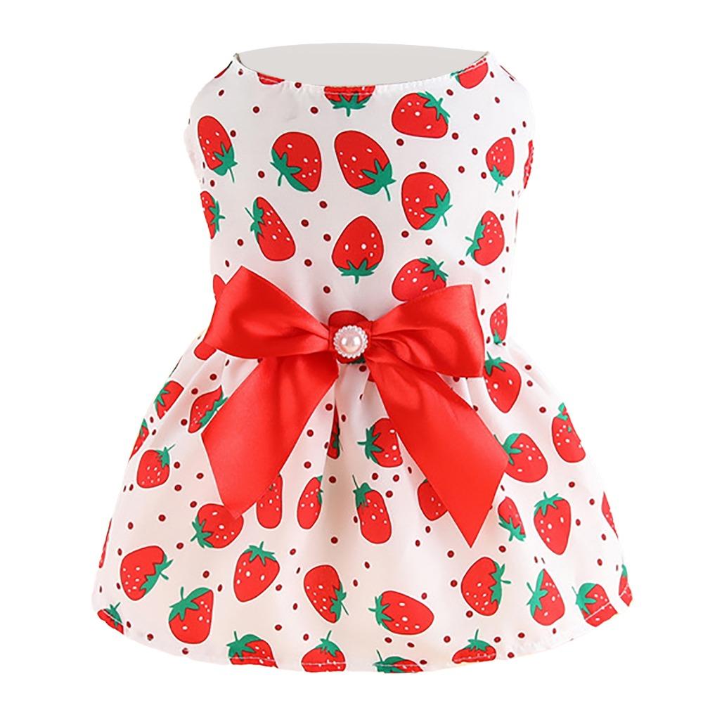 Lightweight Dog Dress Breathable Cat Apparel Flexible Princess Outfit Casual Travel
