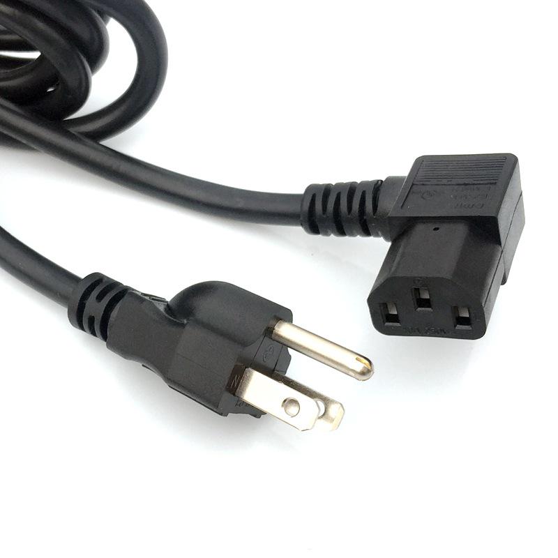 UL White US 3-Pin Power Cord for American Air Purifier Sterilizer