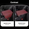PU Leather Car Armrest Mat Center Console Arm Rest Protection Cushion With Storage Pockets Armrests Storage Box Cover Pad